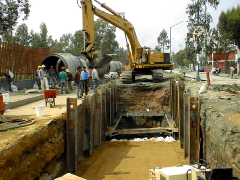 1ra. etapa de la construcción de la captación de alivio y construcción de los colectores del Sistema de Drenaje Profundo de la Ciudad de México